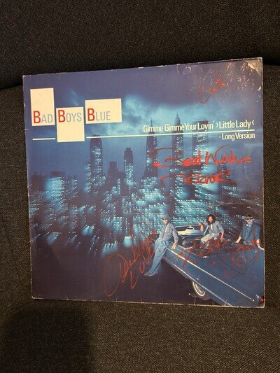 Bad Boys Blue Vinyl FIRST Band Signed Original