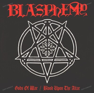 Blasphemy - Gods Of War / Blood Upon The Altar EU LP (VG+) Vinyl '