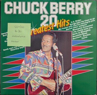 Chuck Berry 20 Greatest Hits Vinyl Record VG+/VG MA0016983