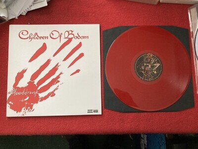 CHILDREN OF BODOM BLOODDRUNK STUNNING NR MINT RED VINYL LP NR MINT FREE POSTAGE