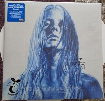Ellie Goulding Brightest Blue, Coloured Double Vinyl Set, Signed, New & Sealed