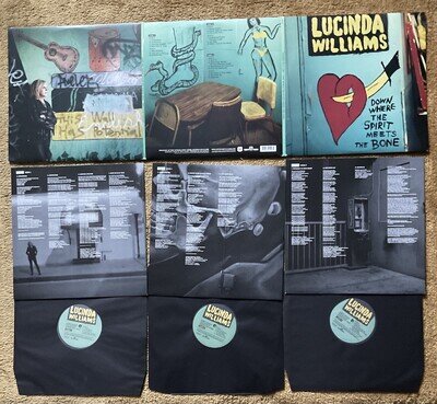 Lucinda Williams-Down Where The Spirit Meets The Bone 2014 US&EU Vinyl 3xLPs Dlx