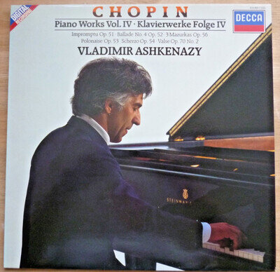 CHOPIN : Piano Works Vol.4. Ashkenazy. 1985 LP Decca 414 465-1. Nr. Mint/Ex