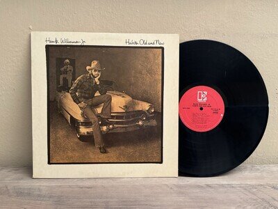 HANK WILLIAMS JR HABITS OLD AND NEW COUNTRY FOLK ELEKTRA LABEL VINYL LP