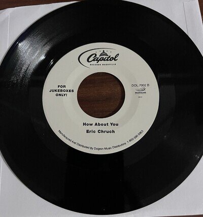 Eric Church "How About You" Jukebox Only 45 Vinyl! RARE 😎⚡️