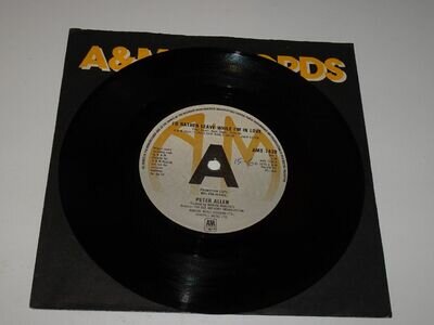 Peter Allen: I'd Rather Leave While I'm In Love 1979 PROMO EX 7"