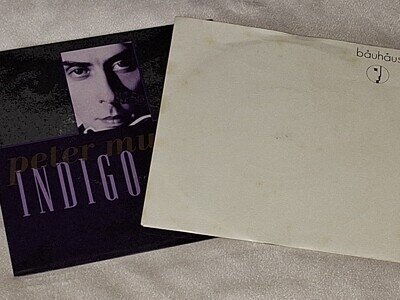 Bauhaus/Peter Murphy 2 x 7" TERROR COUPLE KILL COLONEL/INDIGO EYES **VG+ Vinyl**