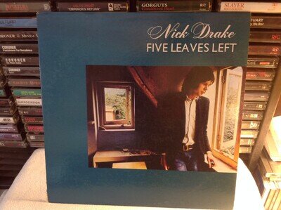 NICK DRAKE FIVE LEAVES LEFT FOLK ROCK VINYL '76 ANTILLES AN-7010 1ST U.S. PRESS