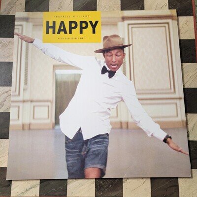 Happy [Single] by Pharrell Williams (Vinyl, Mar-2014, Sony Music) 88843053631
