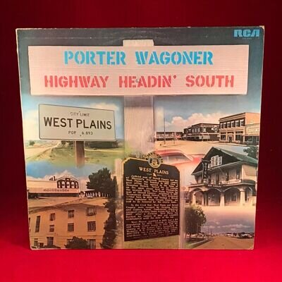 PORTER WAGONER Highway Headin' South 1974 UK Vinyl LP EXCELLENT CONDITION