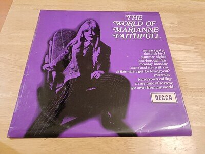 Marianne Faithfull The World Of Vinyl Record VG+/VG+ PA 17 1970