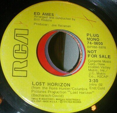 Ed Ames - Question Me An Answer - Used Vinyl Record 7 - Promo - X8100z