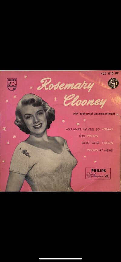 Vinyl 7-inch EP Single Rosemary Clooney-You Make Me Feel So Young VG Play Tested