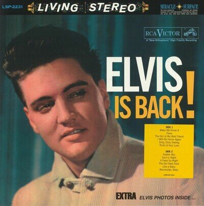 PRESLEY, Elvis - Elvis Is Back - Vinyl (gatefold 180 gram audiophile vinyl LP)