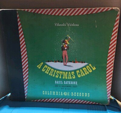 Charles Dickens A Christmass Carol Set M - 521 Vinyl 78s X 3 In Set