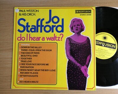 Jo Stafford Do I Hear A Waltz? Paul Weston Orchestra NM Rediffusion Stereo ZS155