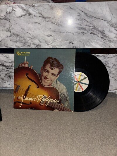 Jimmie Rodgers Roulette R-25020 1957 Vinyl, LP, Album Mono, Printed in USA