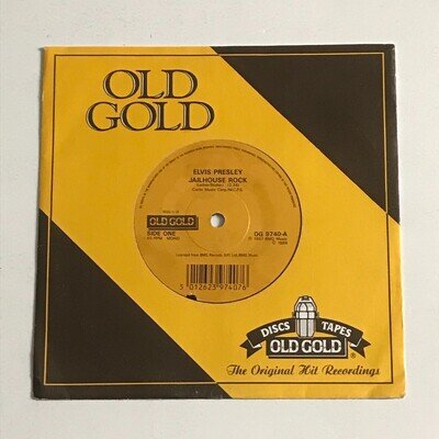 Elvis Presley - Jailhouse Rock/Treat Me Nice 7" Vinyl Record - OG 9740 EX/VG+