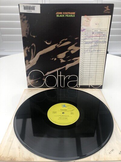JOHN COLTRANE BLACK PEARLS PR 24037 1974 DOUBLE VINYL LP RECORD