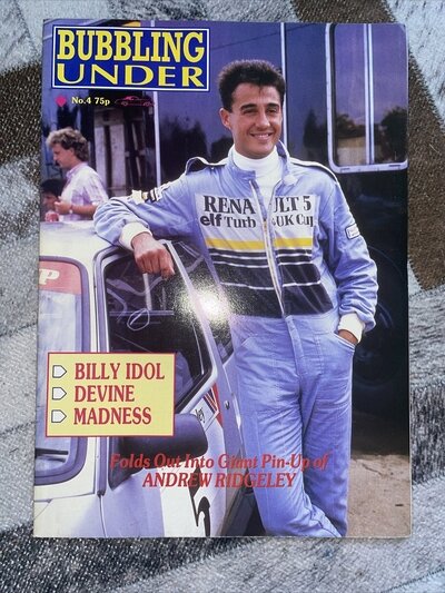 ANDREW RIDGELEY GIANT POSTER WHAM! BILY IDOL MADNESS DEVINE