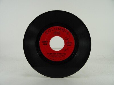 JERRY VALE WHEN I'M WITH YOU (84) 2 Track 7" Single including Plain Paper Sleeve