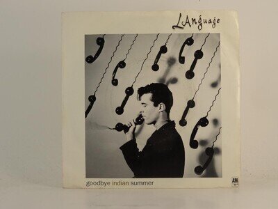 LANGUAGE GOODBYE INDIAN SUMMER (78) 2 Track 7" Single including Picture Sleeve A