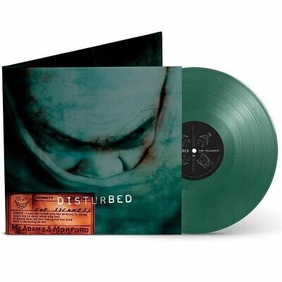 DISTURBED - THE SICKNESS 25TH ANNIVERSARY GREEN VINYL LP NEW & SEALED UNPLAYED
