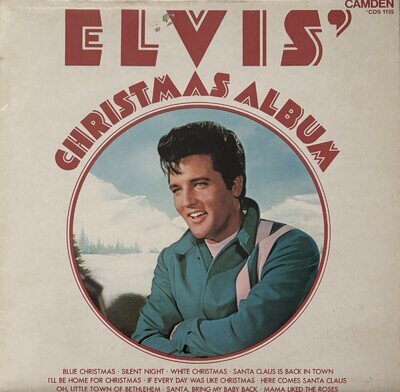 ELVIS PRESLEY CHRISTMAS ALBUM. 12” Black Vinyl LP 1970 CDS 1155 CAL 2428 VG+