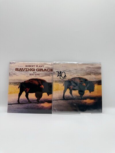 Robert Plant Saving Grace CD Signed Autographed Art Card Led Zeppelin