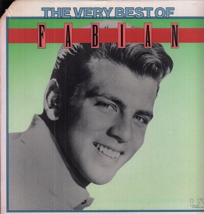 Fabian Very Best of LP vinyl USA United Artists 1975 has clip top corner of