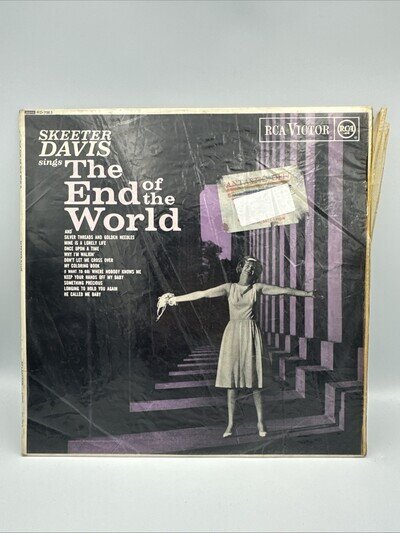 Vintage Skeeter Davis Sings The End Of The World Vinyl LP RCA Victor 1963 Album