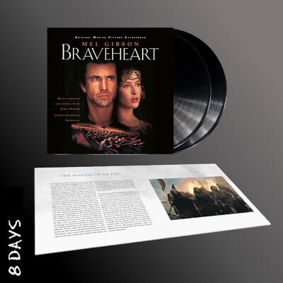 James Horner - Braveheart 30th Ann - 2LP Black Vinyl - Presale Ships By 12/12/25