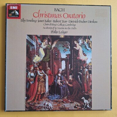 HMV SLS 5098 Stereo 3x LP BACH Christmas Oratorio Janet Baker Philip Ledger NM