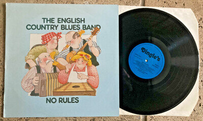 THE ENGLISH COUNTRY BLUES BAND - NO RULES UK 1982 FOLK VINYL LP RECORD💥MINT-