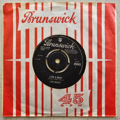 Len Barry - Like A Baby / Happiness (Is A Girl Like You) - 1965 7"