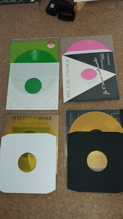 MYLENE FARMER COLOURED VINYL 12" SINGLES-AS NEW