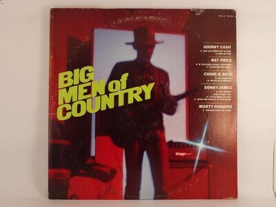 JOHNNY CASH / RAY PRICE BIG MEN OF COUNTRY (331) 10 Track LP including Picture S