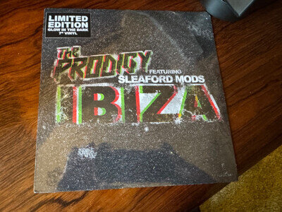 PRODIGY - SLEAFORD MODS - IBIZA - UK - 7" SINGLE - 2015 - GLOW IN THE DARK VINYL
