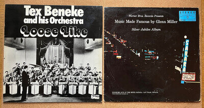 Couple of vinyl albums featuring Tex Beneke & orchestra