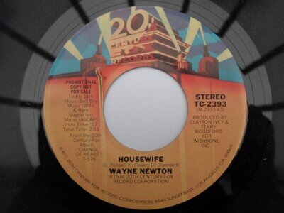 Wayne Newton Housewife 7" 20th Century TC2393 EX 1978 US pressing, demo