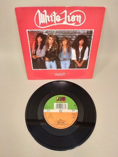 White Lion – Wait (1988 UK 7″ Single) VG+ Vinyl / G+ Sleeve – Rock Classic