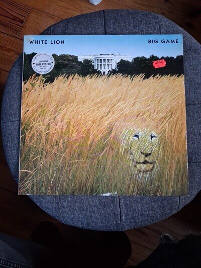 White Lion 1989 " Big Game" Limited Edition Vinyl LP c/w Poster