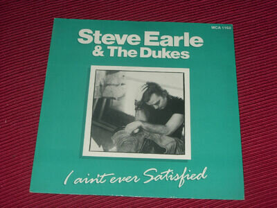 Steve Earle: I ain't ever satisfied (green sleeve) UK 1987 EX+