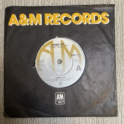 Albert Lee - Country Boy Vinyl, 7", 45 RPM, Single, Solid Centre
