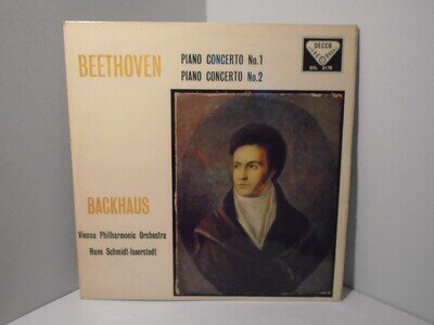 Beethoven Piano Concertos 1 & 2 Backhaus SXL 2178 Wideband /Grooved EX/EX 1E 1E
