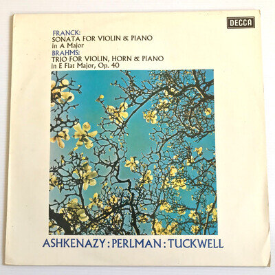 SXL 6408 Franck Violin Sonata Brahms Trio Ashkenazy Perlman Decca Stereo Vinyl