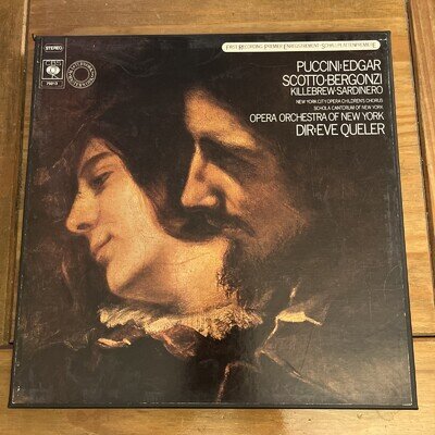 Puccini EDGAR - Renata Scotto, Carlo Bergonzi CBS Masterworks 2LP Box Set