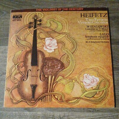 LSB 4064 Heifetz Two Favourite Virtuoso Concertos Wieniawski Lalo 12" vinyl LP