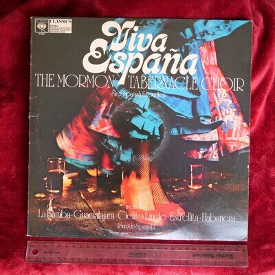 THE MORMON TABERNACLE CHOIR - Viva España Vinyl Record [CBS CLASSICS]