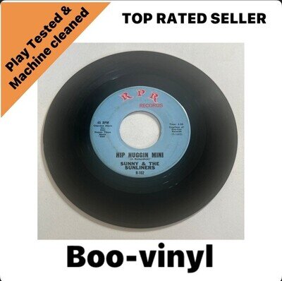 Sunny & The Sunliners Hip Huggin Mini 7” Northern Soul Vinyl Record VG+/M